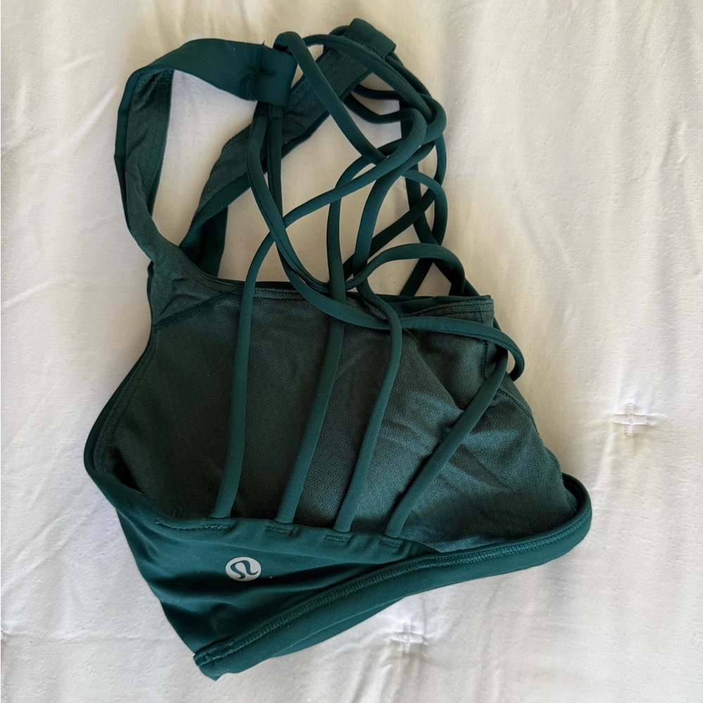 Lululemon Free To Be Bra in Storm Teal Size 12